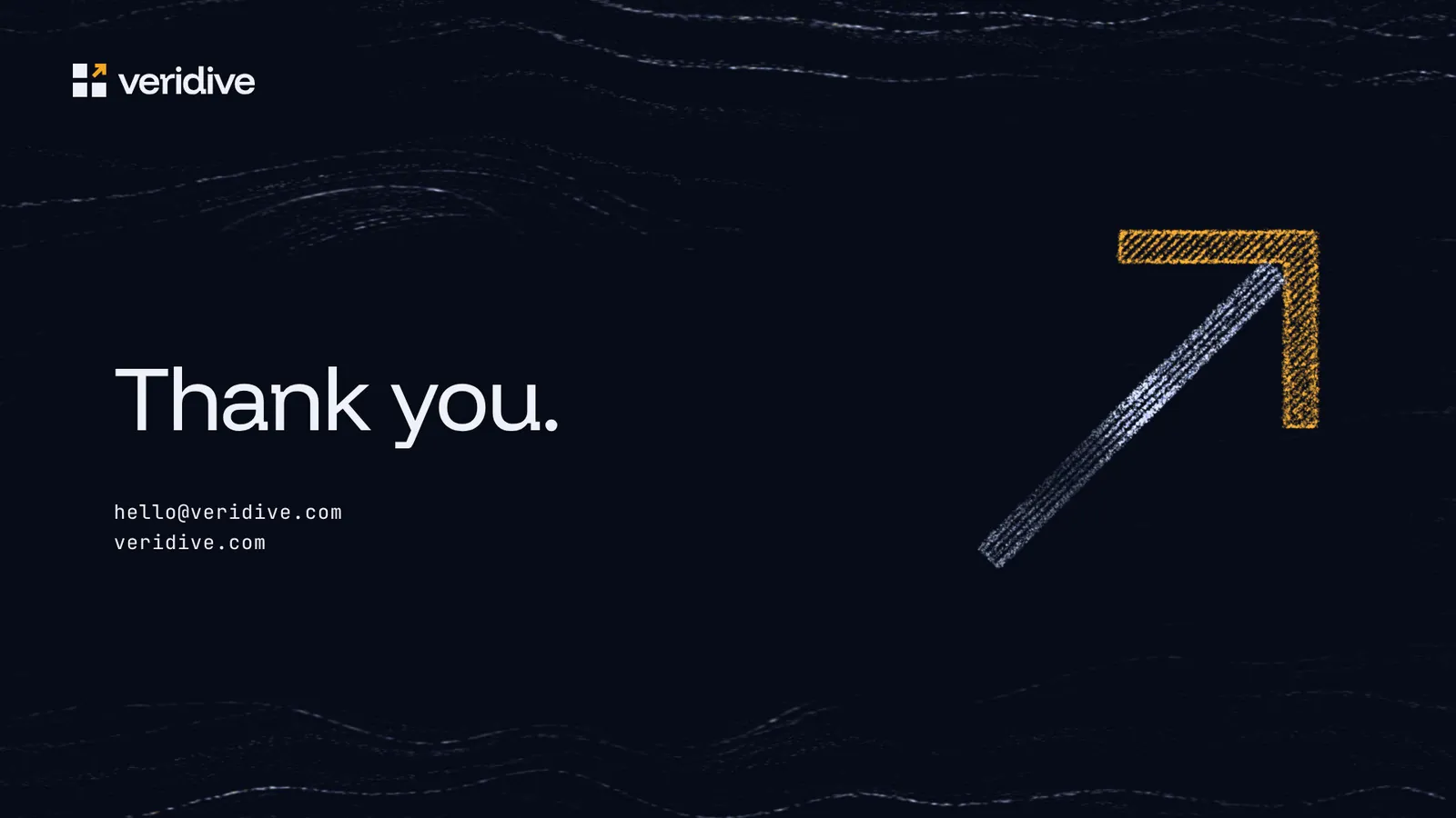 Presentation, closing slide